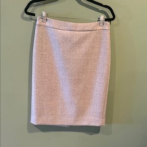 J. Crew Women's Light Gray 100% Wool Pencil Skirt